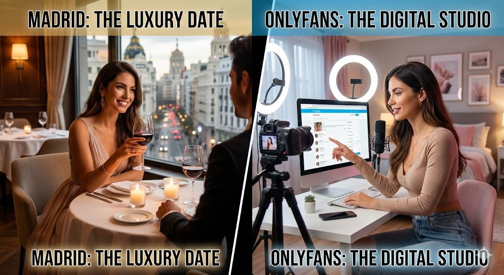 ¿Cómo Ganar Más Dinero? Chica de Compañía en Madrid vs OnlyFans